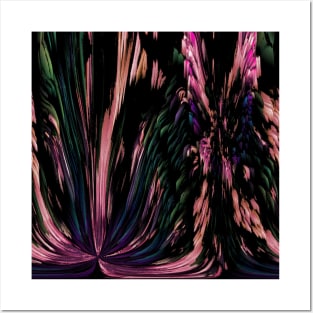 Coral Marble 3D Abstract Flower Petals Posters and Art